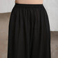 trueBrowns Crinkle Palazzo - Black | Swadesiicart