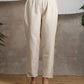 trueBrowns Beige Pure Cotton Pant | Swadesiicart