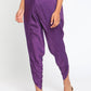 trueBrowns Silk Purple Dhoti Pant | Swadesiicart