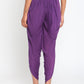 trueBrowns Silk Purple Dhoti Pant | Swadesiicart