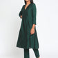 trueBrowns Green Silk Angrakha Set | Swadesiicart