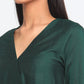 trueBrowns Green Silk Angrakha Set | Relove | Swadesiicart