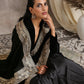 trueBrowns Velvet Silk Embroidered Ready Pleated Saree | Swadesiicart