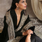 trueBrowns Velvet Silk Embroidered Ready Pleated Saree | Swadesiicart