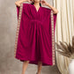 trueBrowns Pink Velvet Lace Kaftan | Swadesiicart