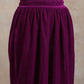 trueBrowns Wine Velvet High Waist Pant | Swadesiicart