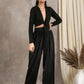 trueBrowns Black Velvet High Waist Pant | Swadesiicart