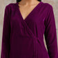 trueBrowns Wine Velvet Angrakha | Relove | Swadesiicart