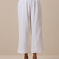 trueBrowns Cotton White Weave Pant | Swadesiicart