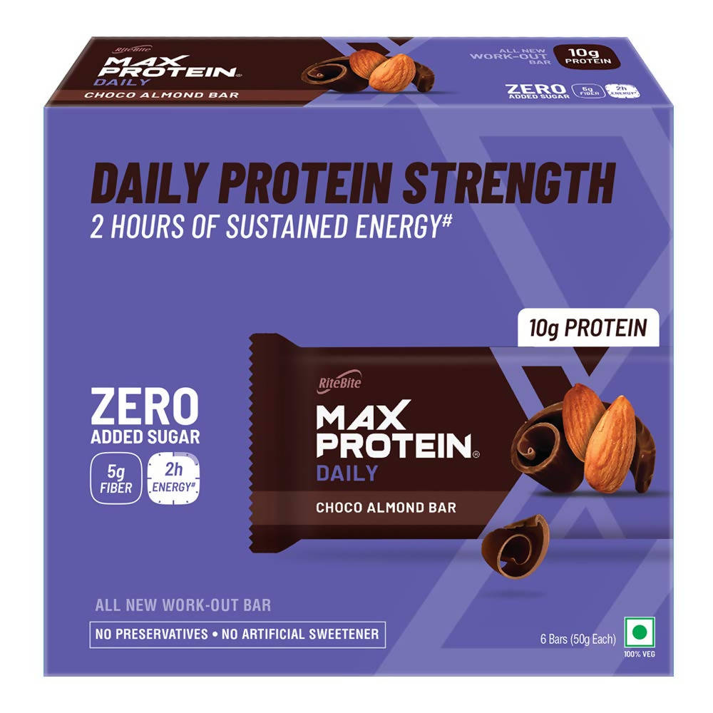 RiteBite Max Protein Ultimate Choco Almond Bar - Swadesiicart