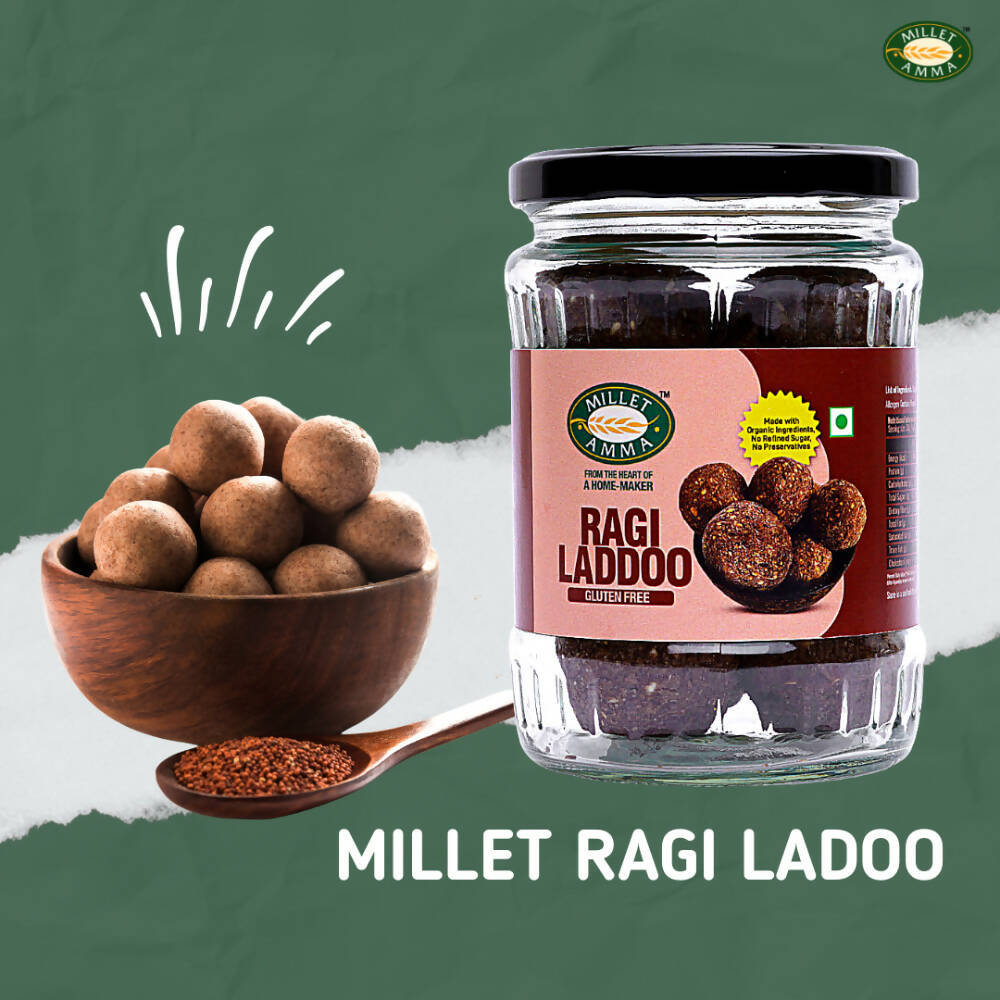Millet Amma Ragi Laddoo- Made With Jaggery | Swadesiicart