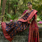 Vishnu Weaves Women's Navy-Blue Pashmina Silk Thread Woven Saree with Blouse - Swadesiicart