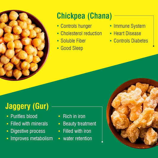 Dhampur Green Gur Chana - Swadesiicart