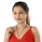 AanyaCentric Gold-Polished Mangalsutra & Ring Set