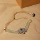 Green Stone Kundan Choker- Ruby Raang | Swadesiicart