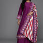 Ahalyaa Women's Traditional wear Kurta Set - Purple | Swadesiicart