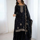 Joban Fashion White Kurta Set Silk Sequence Embroidery Work - Swadesiicart