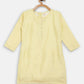 Ahalyaa Yellow Poly Silk Kids Kurta Pant With Dupatta For Girls | Swadesiicart
