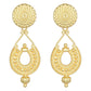 Joban Fashion Women Matte Gold Brass Earrings | Swadesiicart