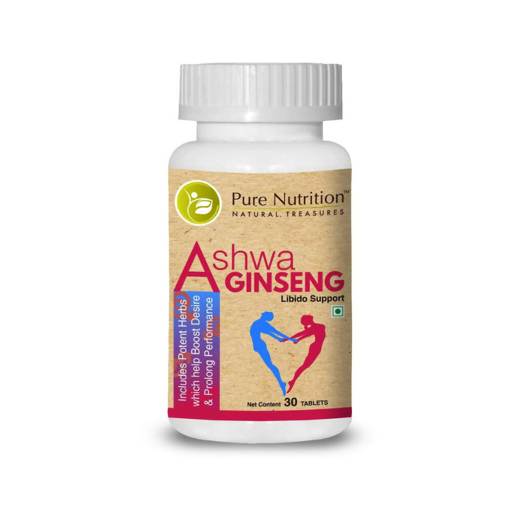 Pure Nutrition Ashwaginseng Veg Tablets - Swadesiicart