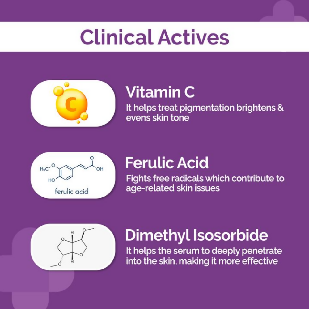 The Derma Co 5% Vitamin C Daily Face Serum With Ferulic Acid & Multivitamin - Limited Time Offer - Swadesiicart