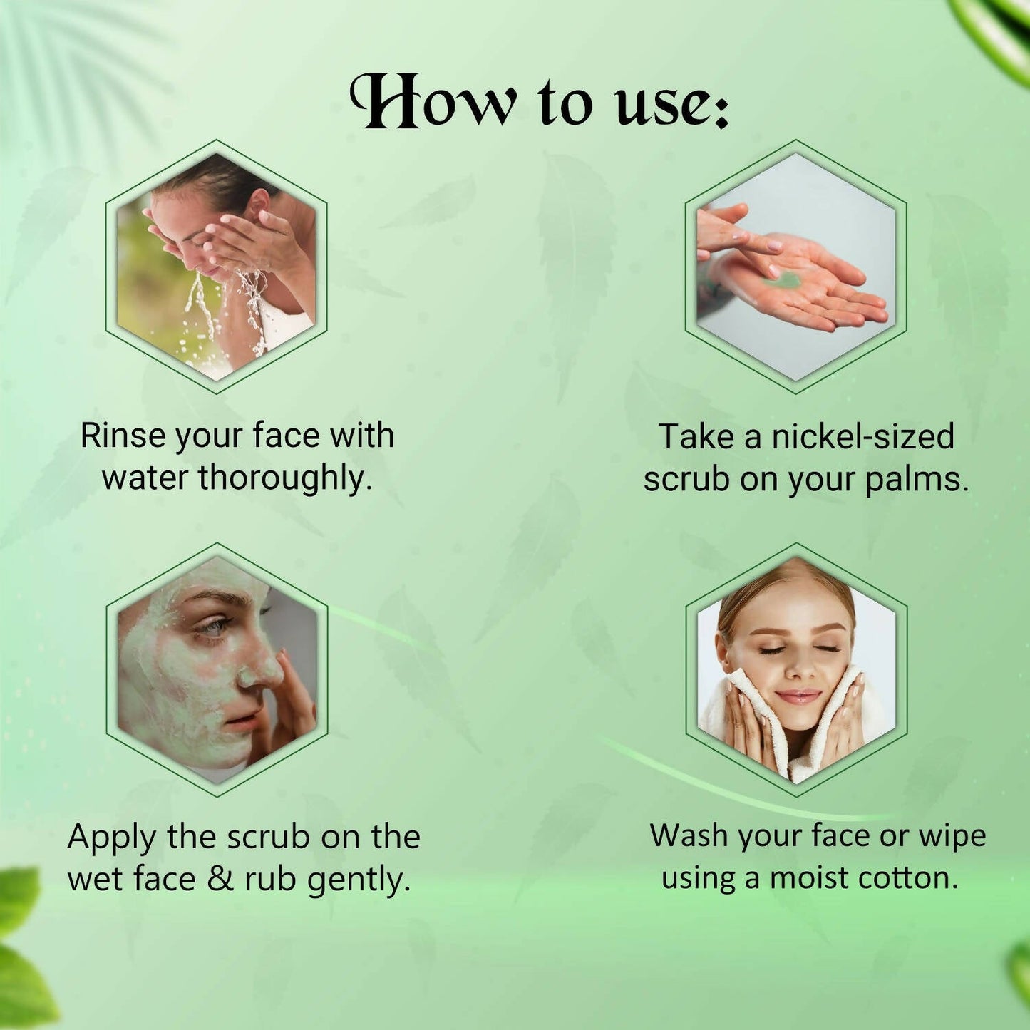 NutriGlow Neem & Tulsi Face Scrub - Swadesiicart