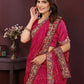 Ai Fashion Magenta Georgette Digital Print Party Wear Saree