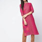 Aniyah Cotton Block Printed Straight Kurta Magenta Color (AN-127K) - Swadesiicart
