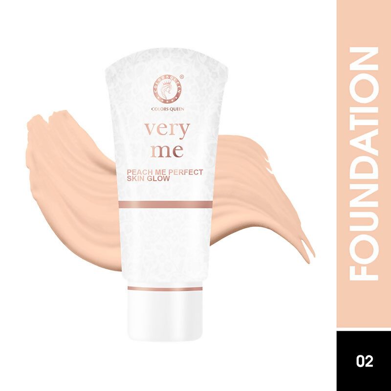 Colors Queen Very Me Peach Me Perfect Skin Glow Foundation - 02 Natural | Swadesiicart