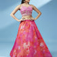 House of Panchhi Orange Organza Shibori Printed Lehenga choli & Dupatta | Swadesiicart