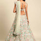House of Panchhi Lime Green Net Sequins, Mirror and thread embroidery Lehenga choli & Dupatta | Swadesiicart