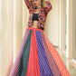 AI Fashion Multi Silk Crepe Designer Navratri Wear Lehenga Choli Collection
