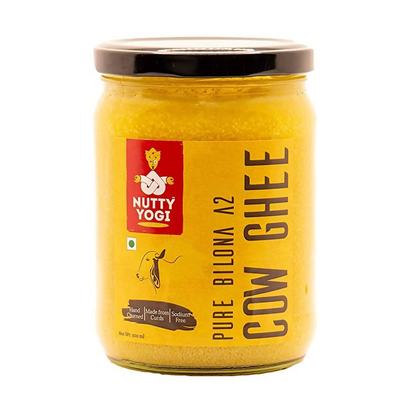 Nutty Yogi Pure Bilona A2 Cow Ghee | 100% Pure and Premium | Cultured Desi Cow Ghee From A2 Milk | Swadesiicart