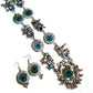 Mominos Fashion Silver-Plated Peacock Design Necklace Set Mangalsutra - Swadesiicart