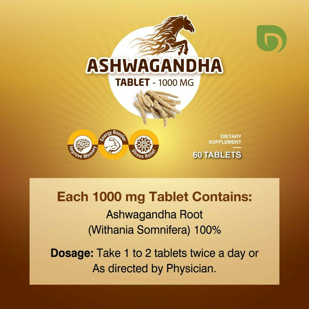 Dwibhashi Ashwagandha Tablets - Swadesiicart
