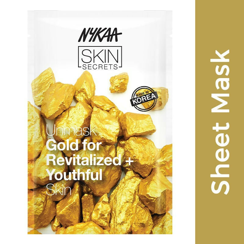 Nykaa Skin Secrets Exotic Indulgence Gold Sheet Mask For Revitalized & Youthful Skin - Swadesiicart