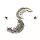 Mominos Fashion Johar Kamal Peacock Design Chandbali Earrings - Swadesiicart