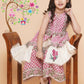 Girls Pink & White Floral Printed Kurta With Sharara - Bhama | Swadesiicart