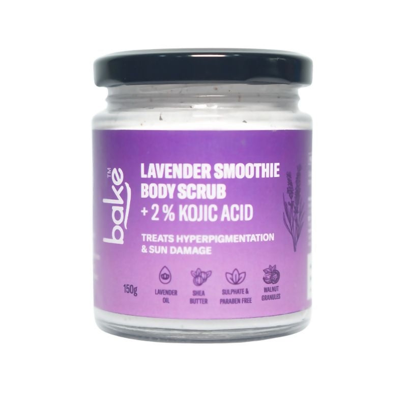 Bake 2% Kojic Acid Lavender Smoothie Body Scrub | Swadesiicart