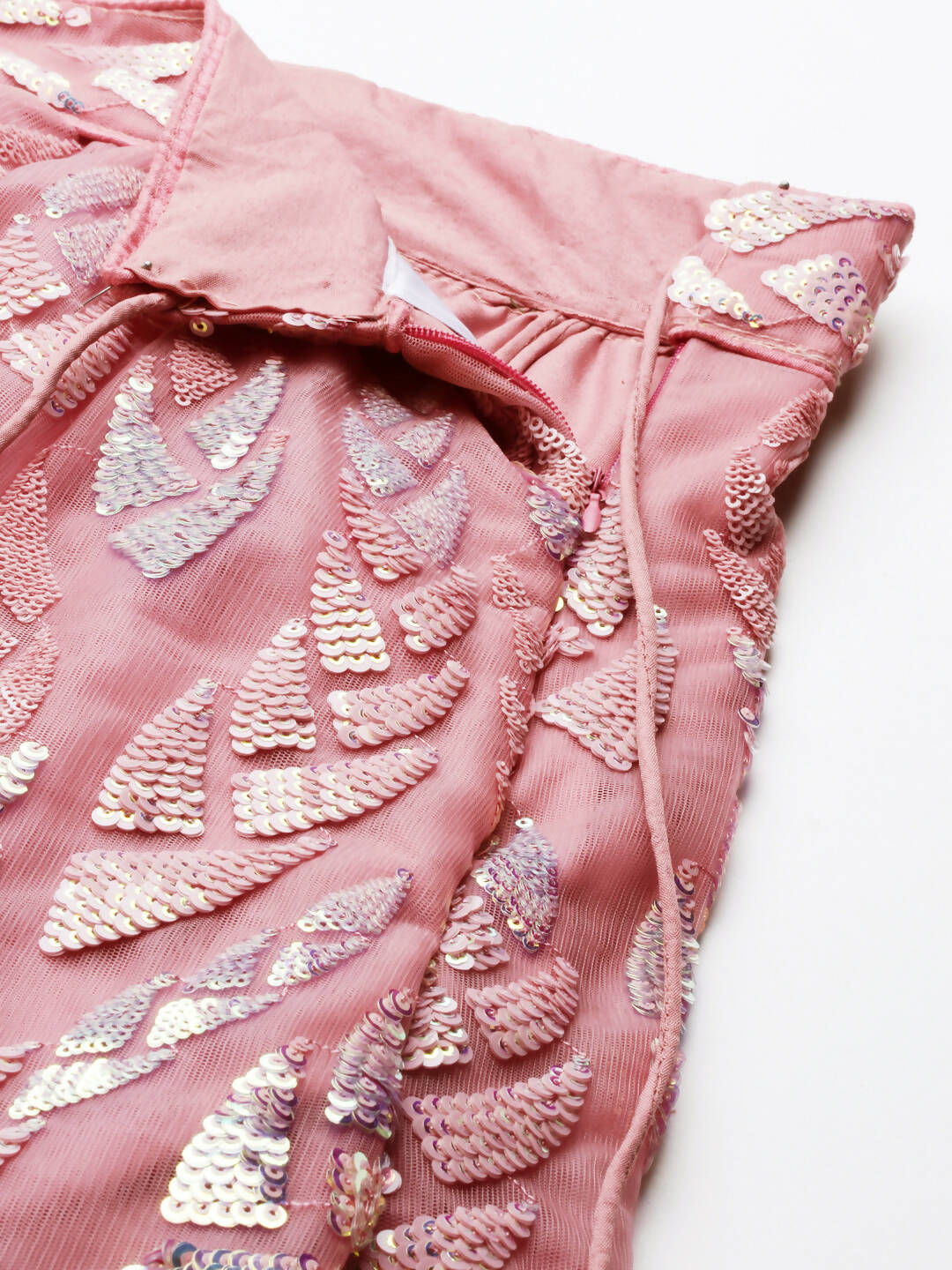 House of Panchhi CORAL Net Sequinse Work Lehenga & Blouse, Dupatta | Swadesiicart
