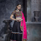 AI Fashion Black Art Silk Designer Navratri Lehenga Choli Collection