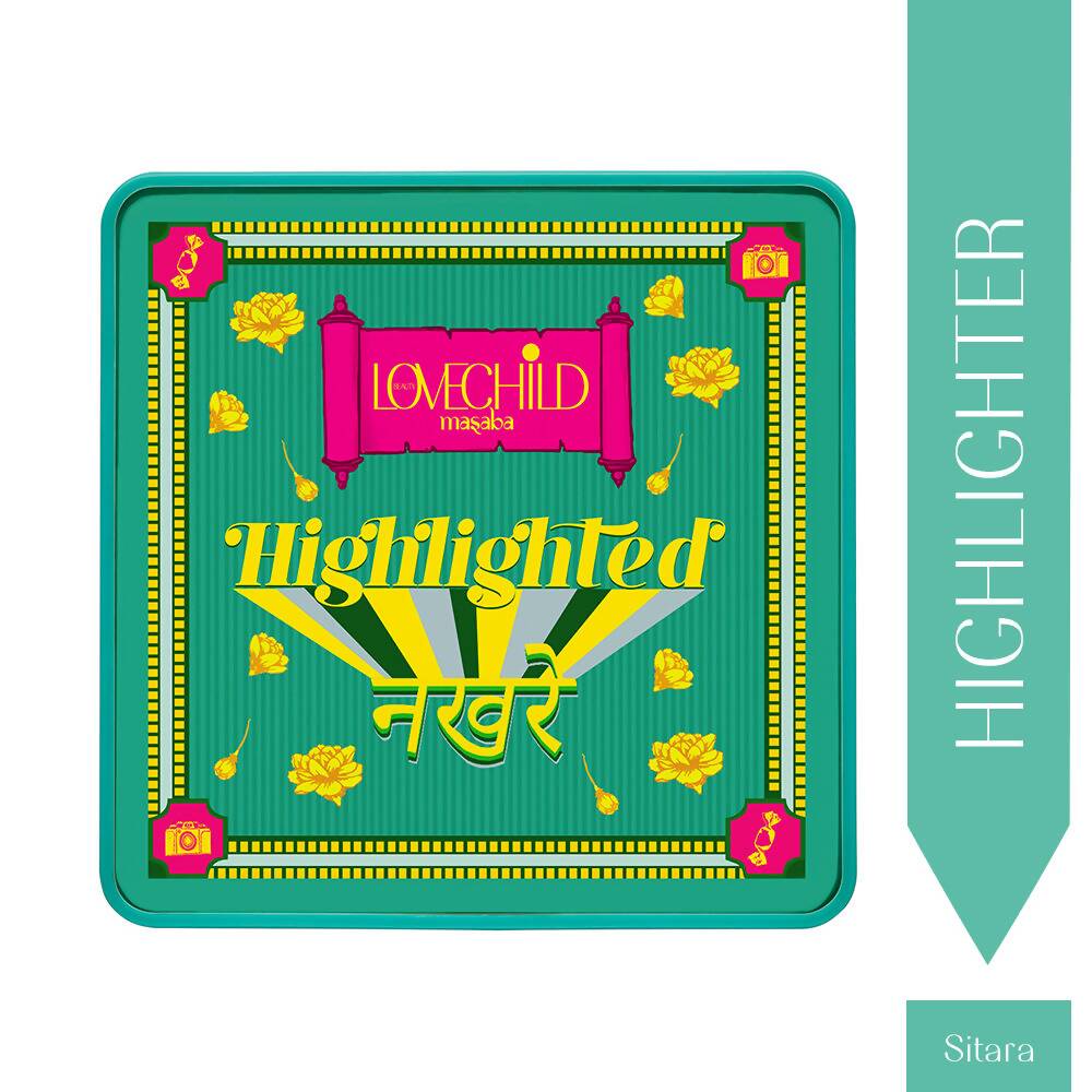 LoveChild By Masaba Gupta Highlighted Nakhre - Highlighter Palette - 02 Sitara | Swadesiicart