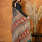 Very Much Indian Handloom Pure Kota Cotton Handblock Printed Saree - Cerulean Print | Swadesiicart