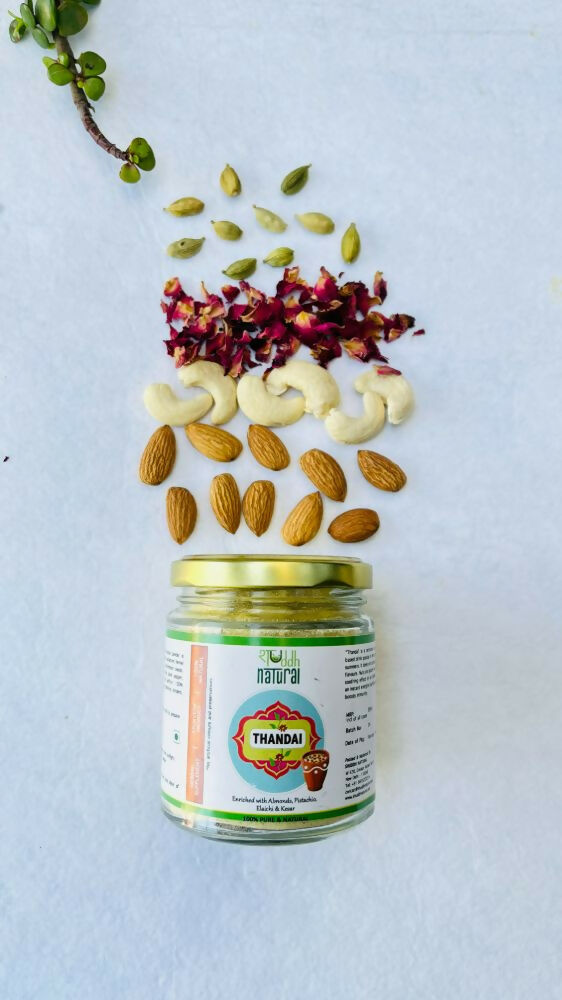 Shuddh Natural Ubtan Based Herbal Gulal | Ayurvedic Thandai Powder | Holi Gift Hamper | Swadesiicart