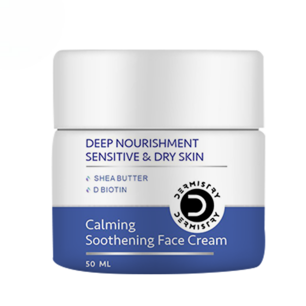 Dermistry Sensitive & Dry Skin Care Deep Nourishment Calming Soothing Face Cream Shea Butter Biotin - Global Medicare Inc