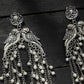 Mominos Fashion Johar Kamal Silver-Plated Oxidised Parrot Design Earrings - Swadesiicart
