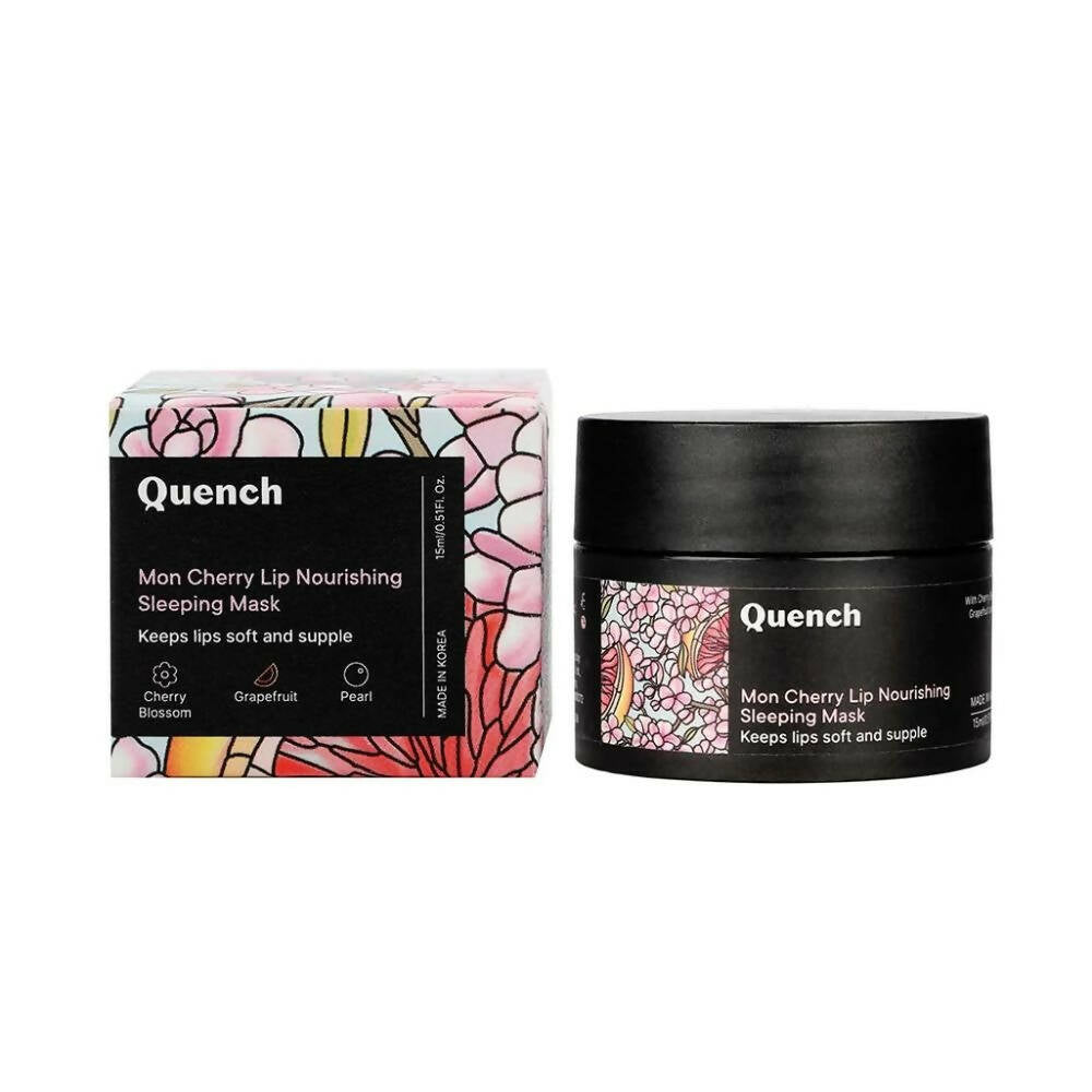 Quench Botanics Mon Cherry Lip Nourishing Sleeping Mask - Korean Skincare | Swadesiicart