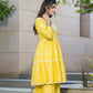 BulBul Dhawani Rayon Mustard Co-Ord Set - Swadesiicart