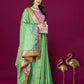 Lorenvalley Fashion Parotgreen Patola Silk Woven Design Zari Meenakari Weaving Saree - Swadesiicart