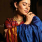 Very Much Indian Handloom Cotton Viscose Ilkal Saree - Royal Blue | Swadesiicart